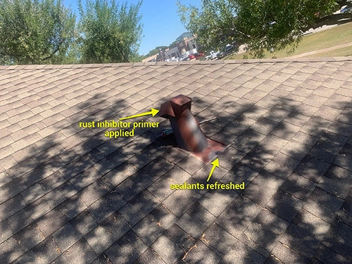 Precision Roof Crafters After Roof Maintenance Work In Bellaire Texas