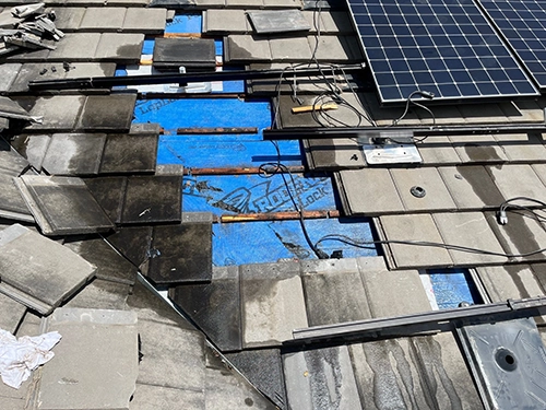 Precision Roof Crafters Tile Roof Leak Repair Before Work In Houston Texas