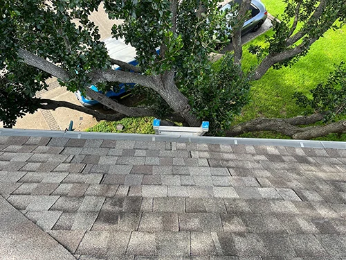 Precision Roof Crafters Roof Repair After Work Completed In Sugar Land Texas