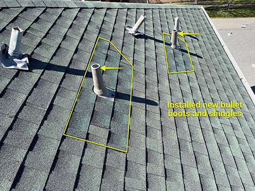 Precision Roof Crafters Roof Repair After Work Completed In Houston Texas